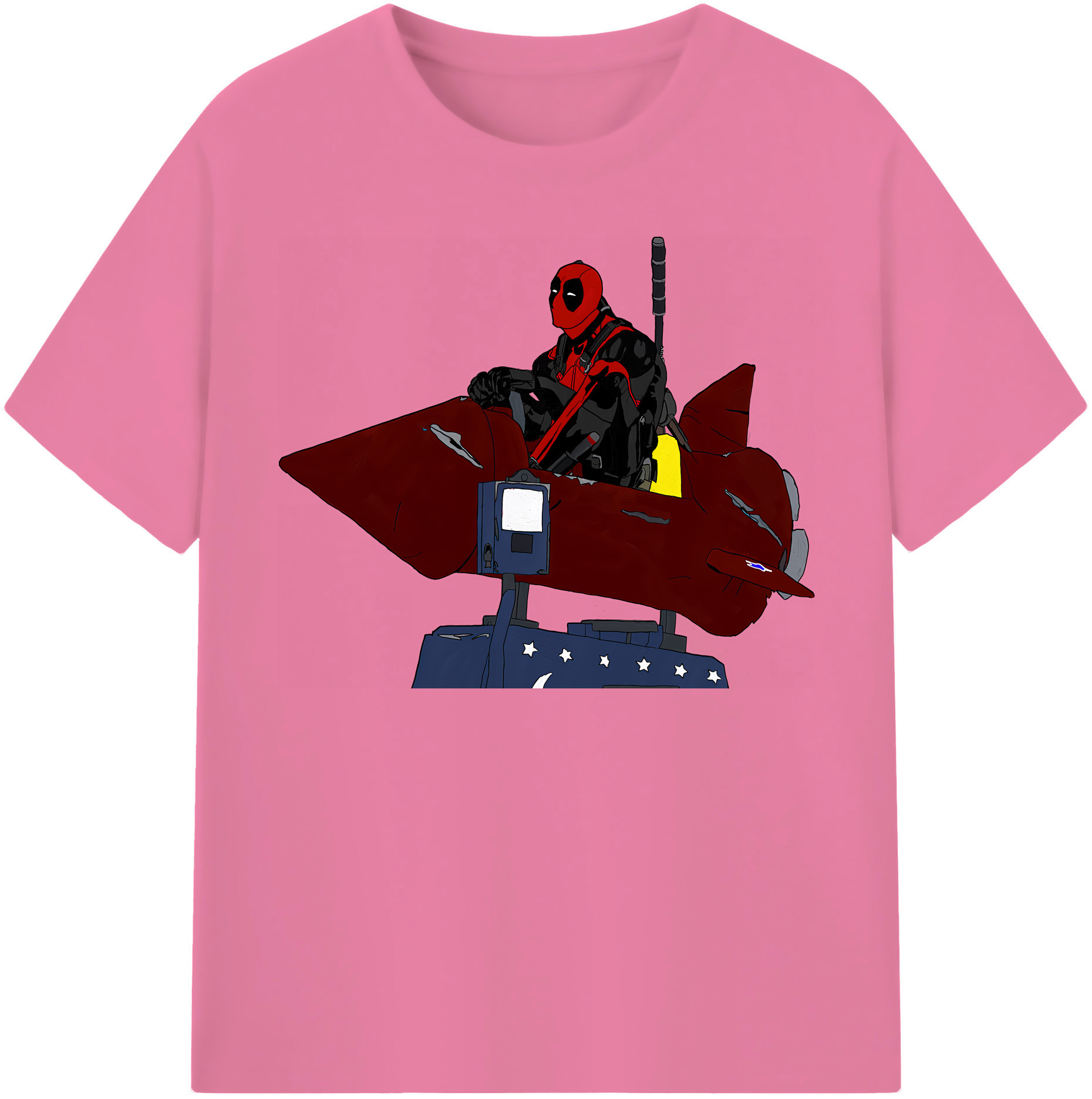 （画像用） Deadpool デッドプール 綿100％半袖Tシャツ（フロントプリント）